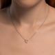 Серебряное колье SOKOLOV 94070865-91 с фианитом