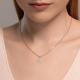 Серебряное колье SOKOLOV 94070868-91 с фианитом