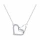 Серебряное колье SOKOLOV 94070875-91 с фианитом