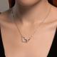 Серебряное колье SOKOLOV 94070875-91 с фианитом