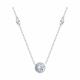 Серебряное колье SOKOLOV 94070879-91 с фианитом