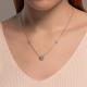 Серебряное колье SOKOLOV 94070879-91 с фианитом