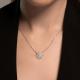Серебряное колье SOKOLOV 94070882-91 с фианитом
