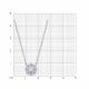 Серебряное колье SOKOLOV 94070886-91 с фианитом