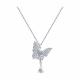 Серебряное колье SOKOLOV 94070889-91 с фианитом