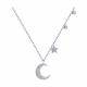 Серебряное колье SOKOLOV 94070893-91 с фианитом