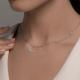 Серебряное колье SOKOLOV 94070893-91 с фианитом