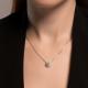 Серебряное колье SOKOLOV 94070895-91 с фианитом