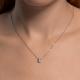 Серебряное колье SOKOLOV 94070896-91 с фианитом