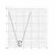 Серебряное колье SOKOLOV 94070896-91 с фианитом