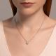 Серебряное колье SOKOLOV 94070897-91 с фианитом