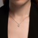 Серебряное колье SOKOLOV 94070898-91 с фианитом