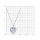 Серебряное колье SOKOLOV 94070898-91 с фианитом
