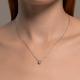Серебряное колье SOKOLOV 94070901-91 с фианитом