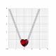Серебряное колье SOKOLOV 94070915-91 с фианитом