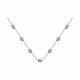 94070922-91: Колье из серебра с фианитами