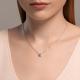 Серебряное колье SOKOLOV 94070925-91 с фианитом