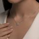 Серебряное колье SOKOLOV 94070976-91 с фианитом