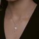 Серебряное колье SOKOLOV 94070979-91 с фианитом