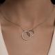 Серебряное колье SOKOLOV 94070987-91 с фианитом