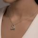 Серебряное колье SOKOLOV 94070988-91 с фианитом