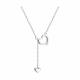 Серебряное колье SOKOLOV 94070995-91 с фианитом
