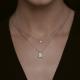 Серебряное колье SOKOLOV 94071000-91 с фианитом