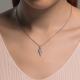 Серебряное колье SOKOLOV 94071006-91 с фианитом