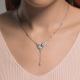 Серебряное колье SOKOLOV 94071007-91 с фианитом