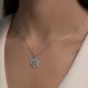 Серебряное колье SOKOLOV 94071020-91 с фианитом