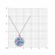 Серебряное колье SOKOLOV 94071020-91 с фианитом