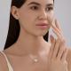 Серебряное колье SOKOLOV 94071081-91 с фианитом