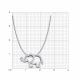 Серебряное колье SOKOLOV 94071230-91 с фианитом