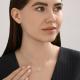 Серебряное колье SOKOLOV 94071230-91 с фианитом