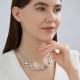 Серебряное колье SOKOLOV 94071267 с фианитом