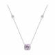 Серебряное колье SOKOLOV 94071271-91 с фианитом