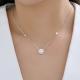 Серебряное колье SOKOLOV 94071271-91 с фианитом