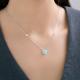 Серебряное колье SOKOLOV 94071273-91 с фианитом