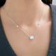 Серебряное колье SOKOLOV 94071276-91 с фианитом