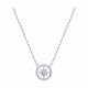 Серебряное колье SOKOLOV 94071285-91 с фианитом