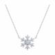 Серебряное колье SOKOLOV 94071289-91 с фианитом