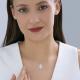 Серебряное колье SOKOLOV 94071289-91 с фианитом