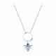 Серебряное колье SOKOLOV 94071338 с фианитом