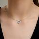 Серебряное колье SOKOLOV 94071366 с фианитом