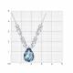 Серебряное колье SOKOLOV 94071444 с фианитом и ювелирным кристаллом