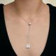 Серебряное колье SOKOLOV 94071482 с фианитом