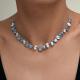 Серебряное колье SOKOLOV 94071506 с фианитом