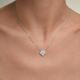 Серебряное колье SOKOLOV 94071509 с фианитом
