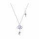 Серебряное колье SOKOLOV 94071563 с фианитом