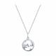 Серебряное колье SOKOLOV 94071564 с фианитом